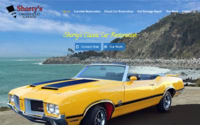 Website preview for Shorty's Garage