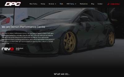 Website preview for Demon Performance Centre Ltd
