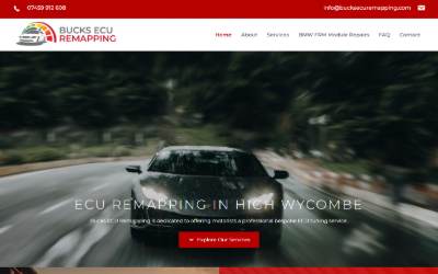 Website preview for Bucks Remaps