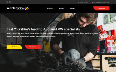 Website preview for Autotechnica
