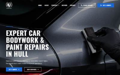 Website preview for Elite Bodyworkx