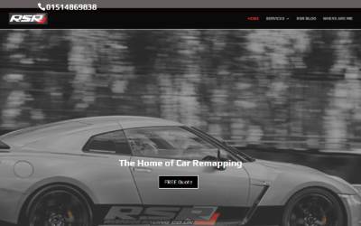 Website preview for Riverside Racing