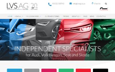 Website preview for LVS AG Limited
