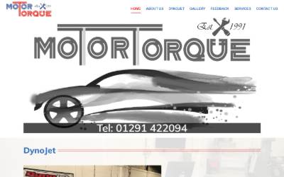 Website preview for Motortorque