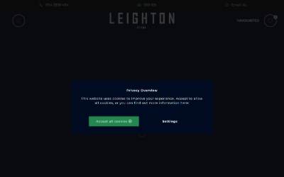 Website preview for Leighton Vans