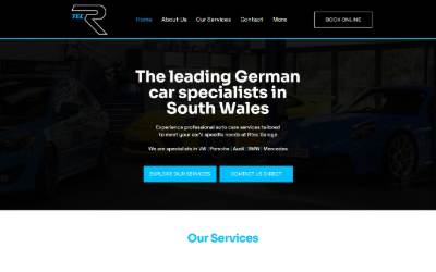 Website preview for R-tec Garage Ltd