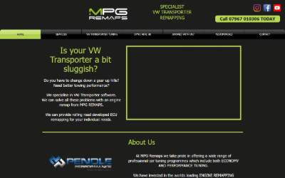 Website preview for MPG Remaps