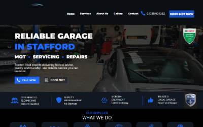 Website preview for AUTO TECH CENTRE STAFFORD LTD