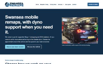 Website preview for Remap Swansea
