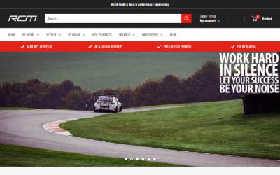 Top of the website for Roger Clark Motorsport