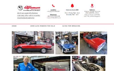 Website preview for Alfaman Services ltd