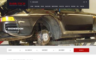 Top of the website for Barr-Tech Specialist Cars Ltd