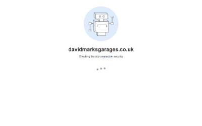 Top of the website for David Marks Garages