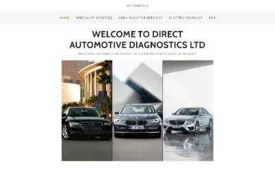 Website preview for Direct Automotive Diagnostics