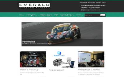 Top of the website for Emerald M3D Ltd