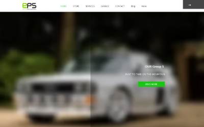 Top of the website for EPS Motorsport