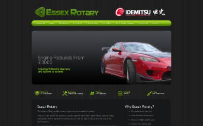 Top of the website for Essex Rotary Ltd