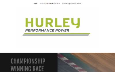 Top of the website for Hurley Race Engineering
