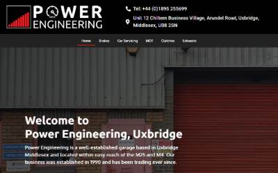Website preview for Power Engineering