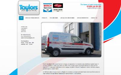Website preview for Taylors Auto Electrical