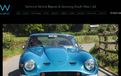 Website preview for Technical Vehicle Repairs & Servicing (SW) Ltd