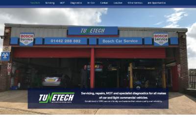 Website preview for TuneTech