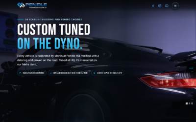 Website preview for Pendle Performance (Main HQ)