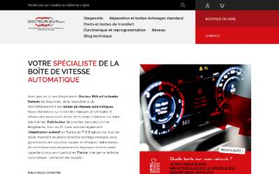 Top of the website for Docteur BVA