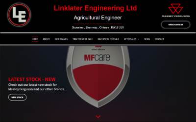 Website preview for Linklater Engineering Ltd