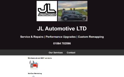 Website preview for JL Automotive LTD