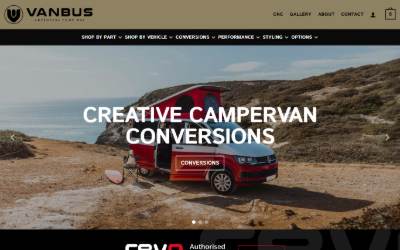 Website preview for Eclipse Custom Campers - Revo Authorised Van Tuning Center