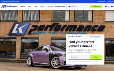 Website preview for LK Performance