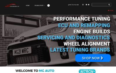 Website preview for MG Auto Motorsport Ltd