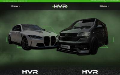 Website preview for HVR Customs - REVO Authorised Dealer