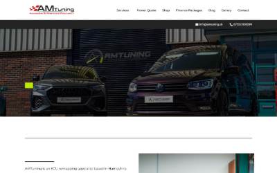 Website preview for AM Tuning