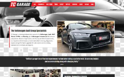 Website preview for TC Garage Ltd