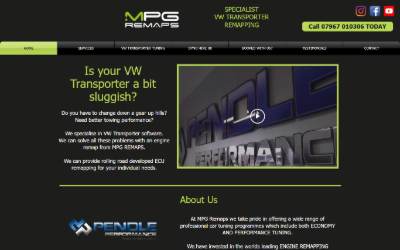 Website preview for MPG Remaps