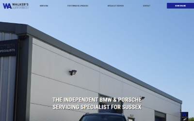 Website preview for Walkers Autotech