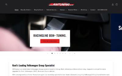 Website preview for AW Tuning