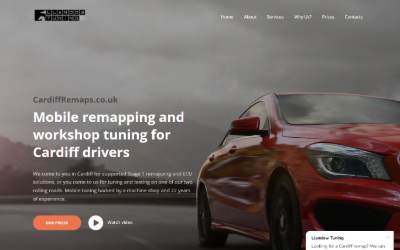 Website preview for Cardiff Remaps