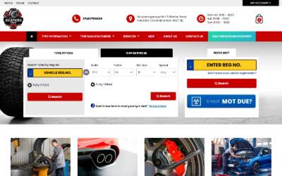 Website preview for Geapana Garage