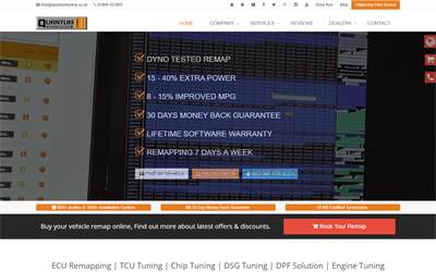 Website preview for Quantum Tuning
