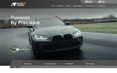 Website preview for Avon Tuning