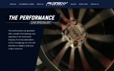 Website preview for RGS Motorsport