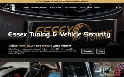 Top of the website for Essex Tuning