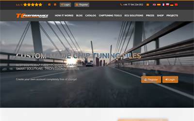 Website preview for TC performance