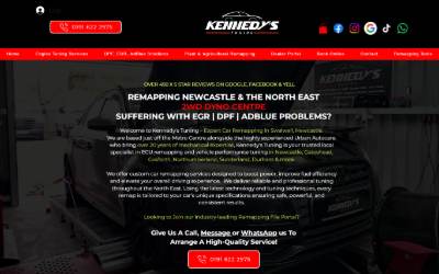 Website preview for Kennedys Tuning