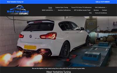 Website preview for West Yorkshire Tuning