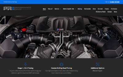 Website preview for Performance Remap
