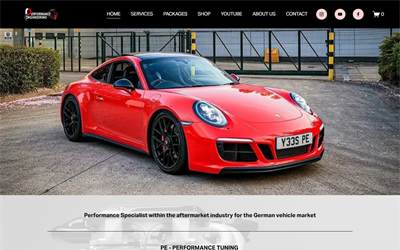 Website preview for Performance Engineering